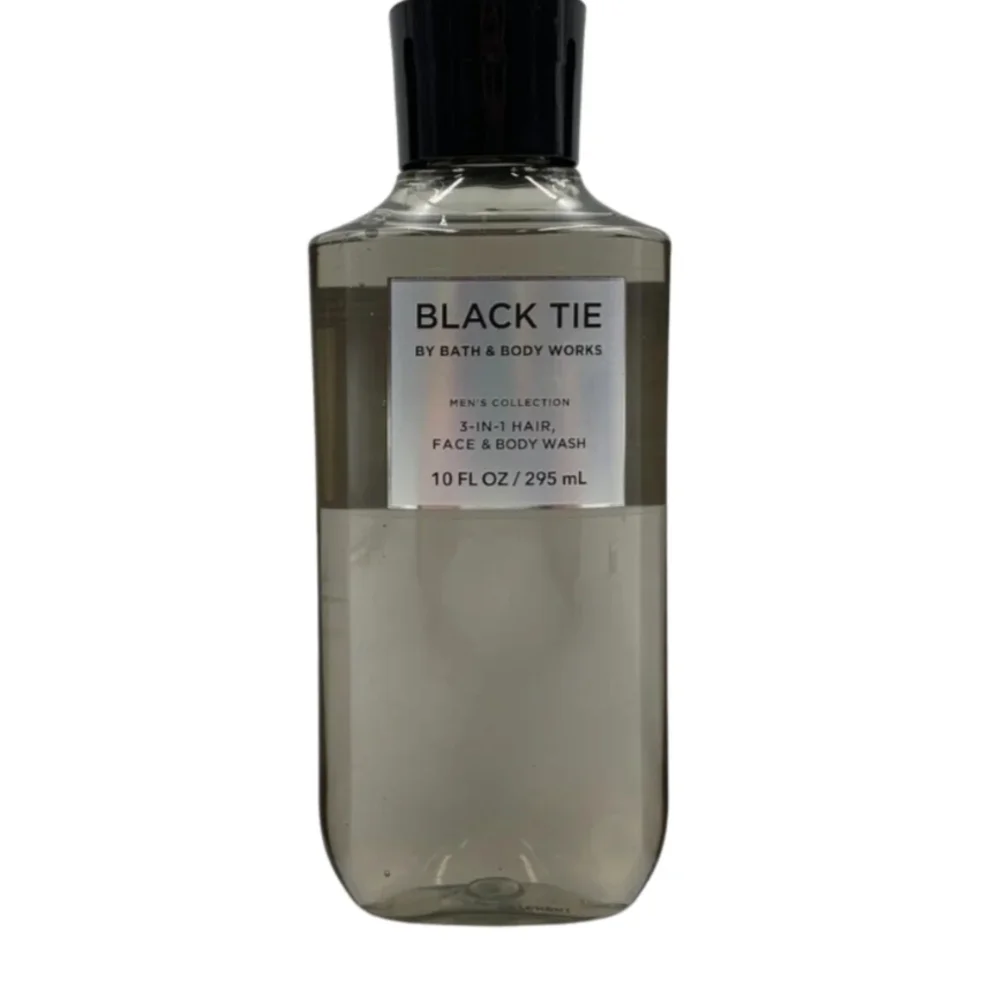 Bath & Body Works Black Tie 3-in-1 Face Body Wash Men's New Full Size